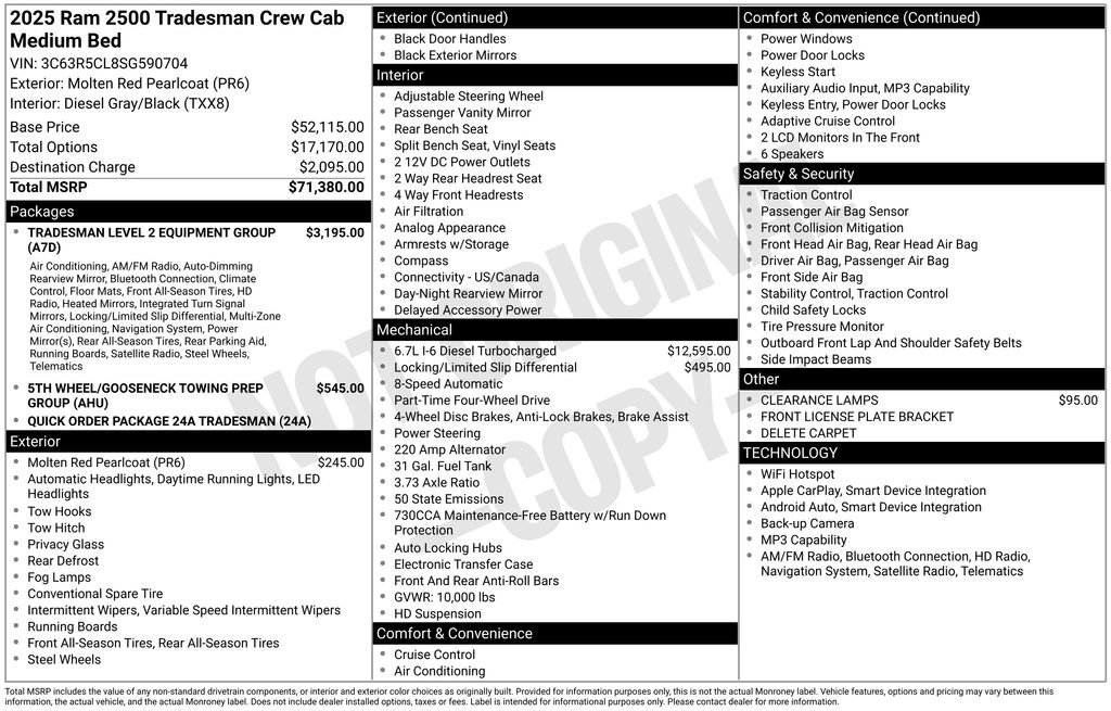 New 2025 RAM 2500 Tradesman image 29