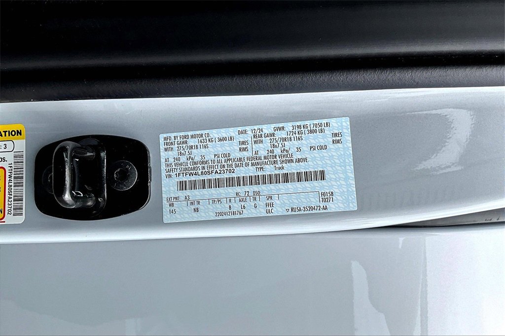 Used 2025 Ford F150 Tremor w/ Equipment Group 402A High image 36