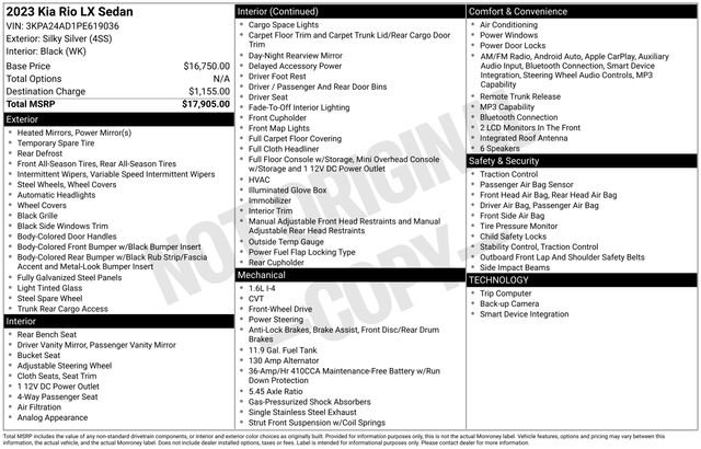 Used 2023 Kia Rio LX FWD image 4