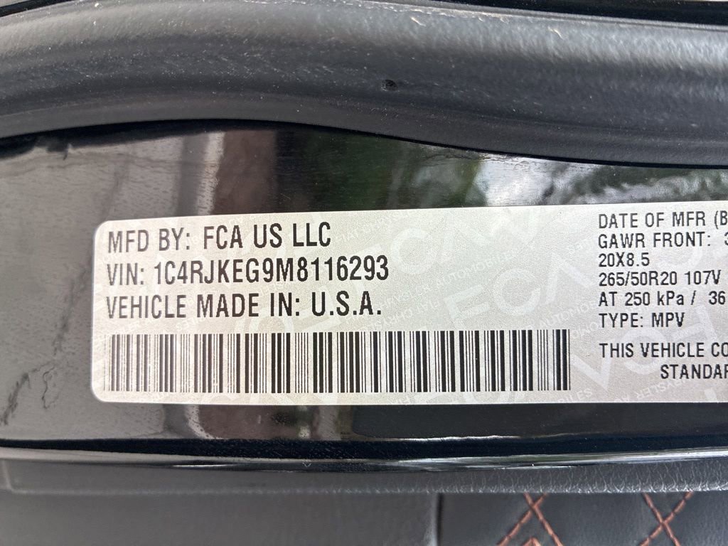 Used 2021 Jeep Grand Cherokee L Summit w/ Advanced Protech Group IV AWD/4WD image 20