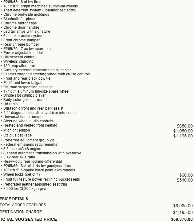 Used 2017 Chevrolet Silverado 1500 LTZ Z71 w/ LTZ Plus Package image 8