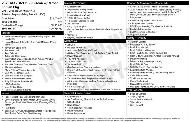 Used 2023 MAZDA MAZDA3 s image 30
