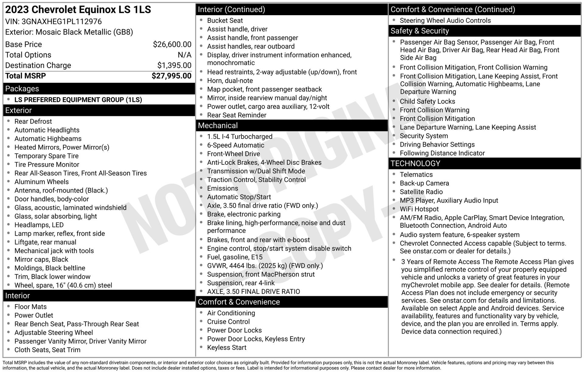 Used 2023 Chevrolet Equinox LS FWD image 42