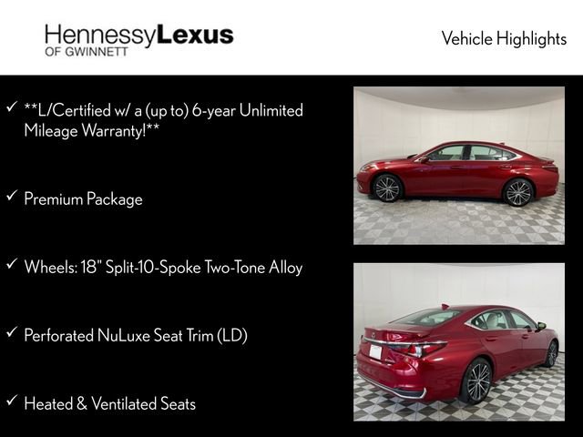 Certified 2025 Lexus ES 300h 300h w/ Premium Package image 12
