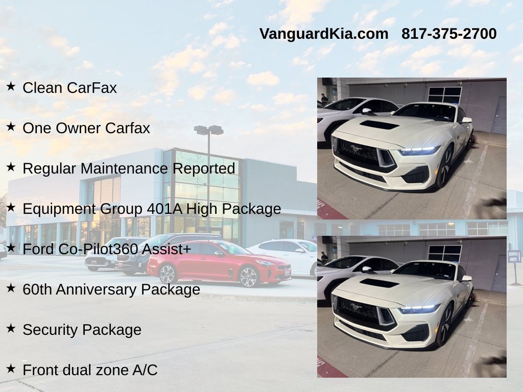 Used 2025 Ford Mustang GT Premium w/ 60th Anniversary Package RWD image 6
