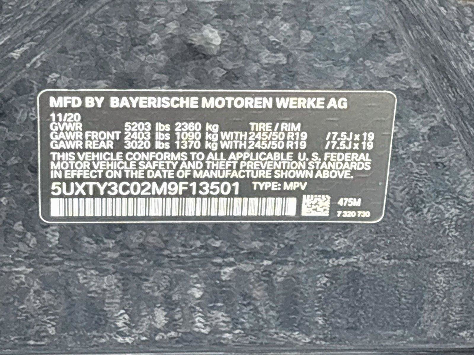 Used 2021 BMW X3 sDrive30i w/ Premium Package RWD image 33