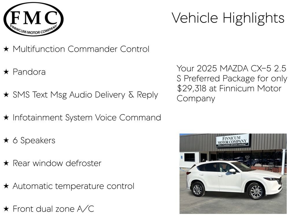 Used 2025 MAZDA CX-5 AWD 2.5 S w/ Preferred Package image 10