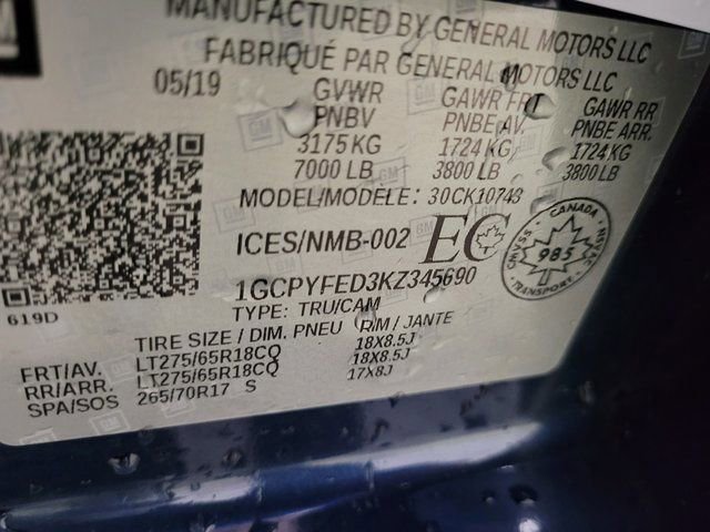 Used 2019 Chevrolet Silverado 1500 LT Trail Boss image 53