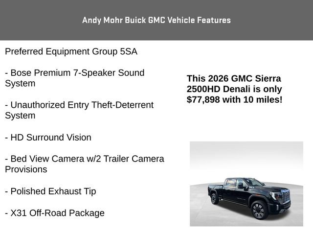 New 2026 GMC Sierra 2500 Denali w/ Denali Reserve Package image 20
