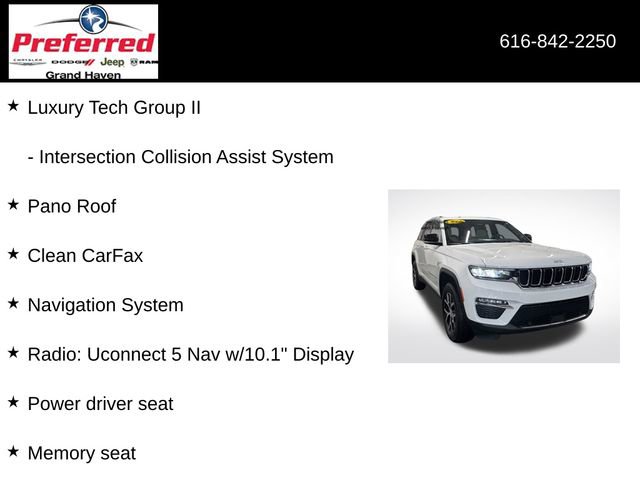 Used 2024 Jeep Grand Cherokee Limited w/ Luxury Tech Group II image 18