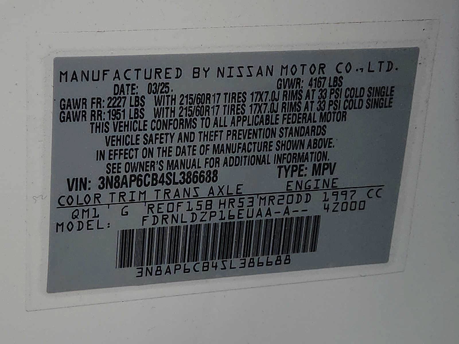 Certified 2025 Nissan Kicks SV w/ SV Premium Package AWD/4WD image 27