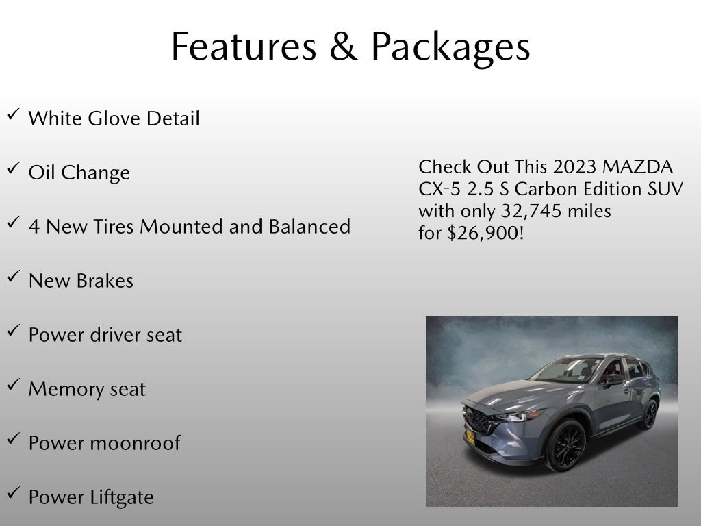 Used 2023 MAZDA CX-5 Carbon Edition AWD/4WD image 4
