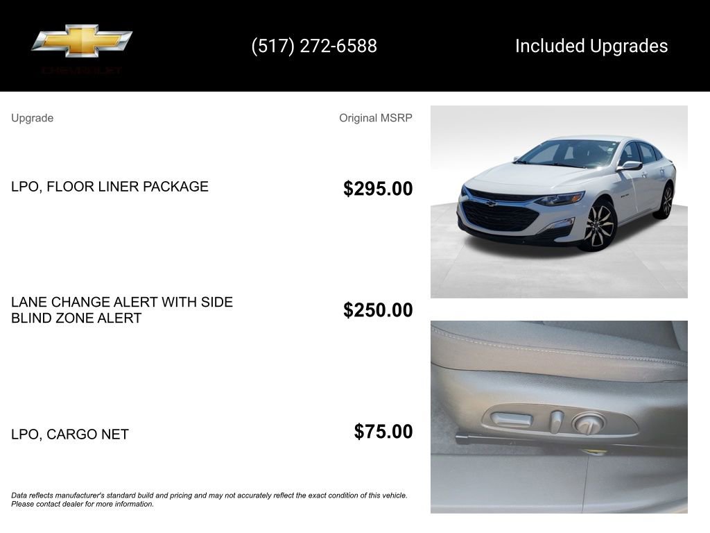 Used 2024 Chevrolet Malibu RS w/ LPO, Floor Liner Package FWD image 15