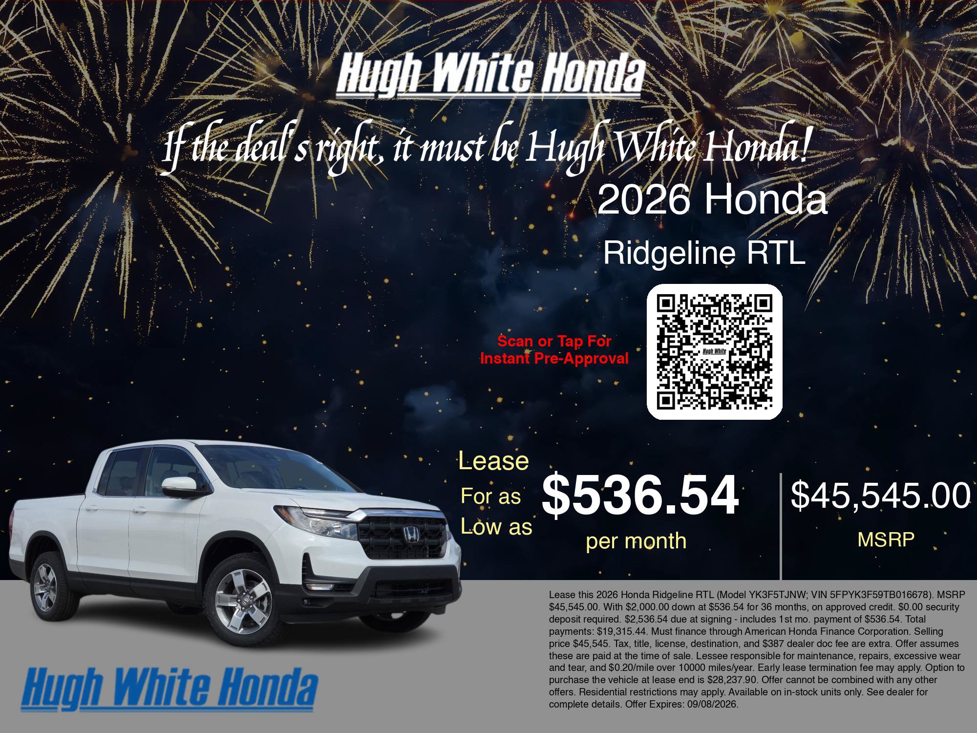 New 2026 Honda Ridgeline RTL image 3