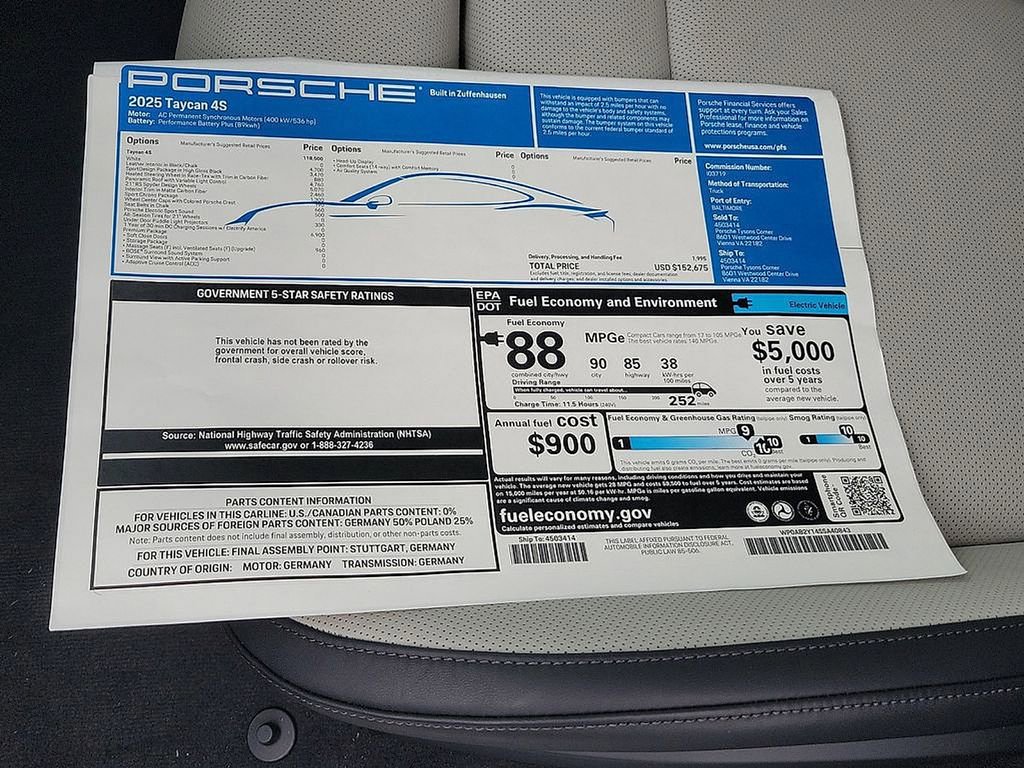 Used 2025 Porsche Taycan 4S image 24