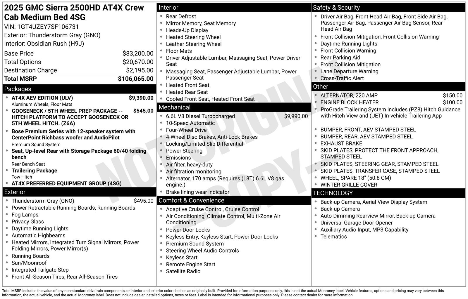 Used 2025 GMC Sierra 2500 AT4X w/ AT4X AEV Edition image 16