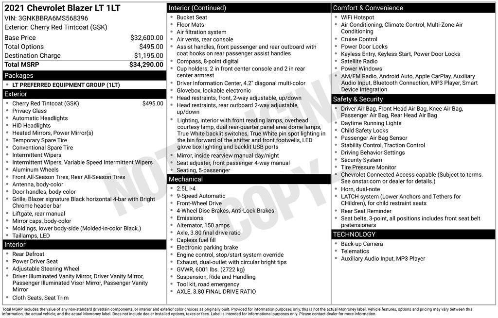 Used 2021 Chevrolet Blazer LT image 6