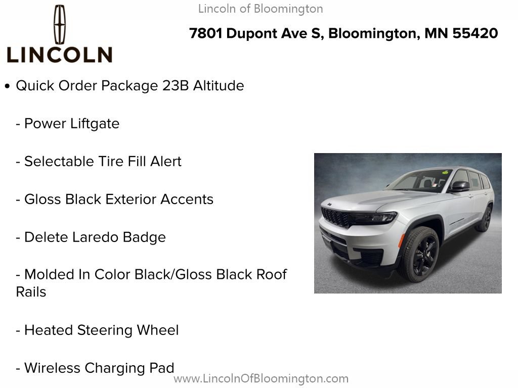 Used 2023 Jeep Grand Cherokee L Laredo AWD/4WD image 9
