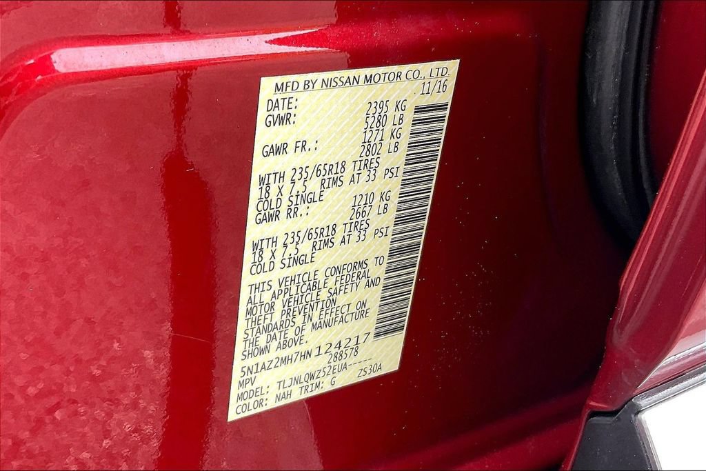 Used 2017 Nissan Murano SV AWD/4WD image 36