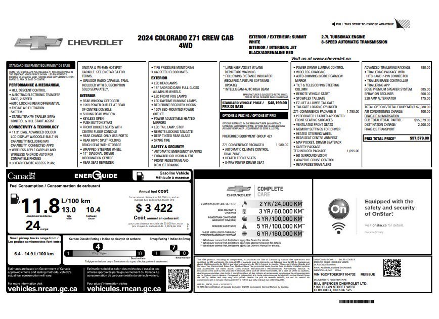 Certified 2024 Chevrolet Colorado Z71 w/ Z71 Convenience Package 2 image 34