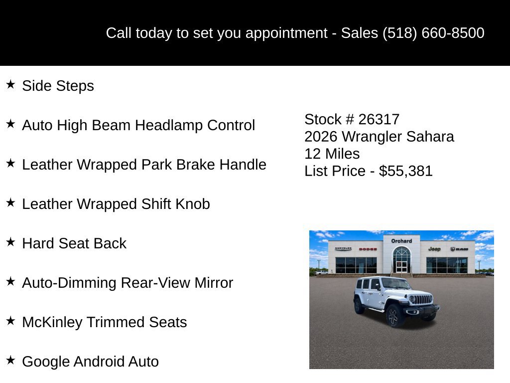 New 2026 Jeep Wrangler Unlimited Sahara AWD/4WD image 25