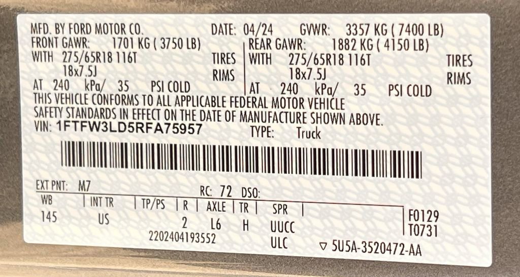 Used 2024 Ford F150 XLT w/ Mobile Office Package image 35