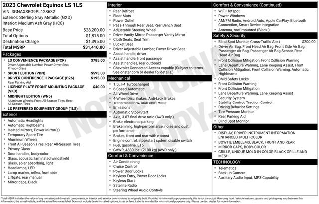 Used 2023 Chevrolet Equinox LS w/ LS Convenience Package image 6
