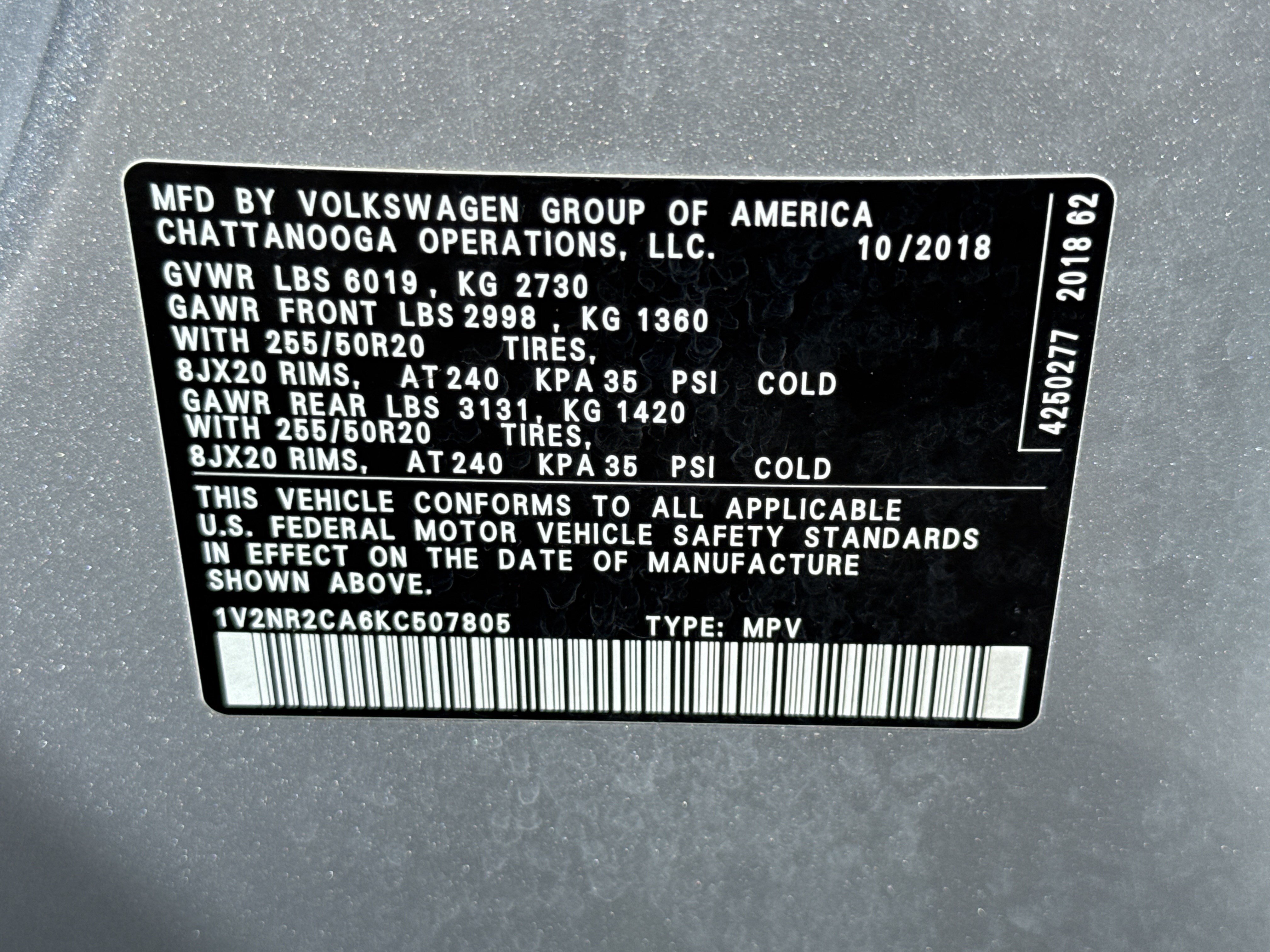 Used 2019 Volkswagen Atlas SEL Premium AWD/4WD image 34