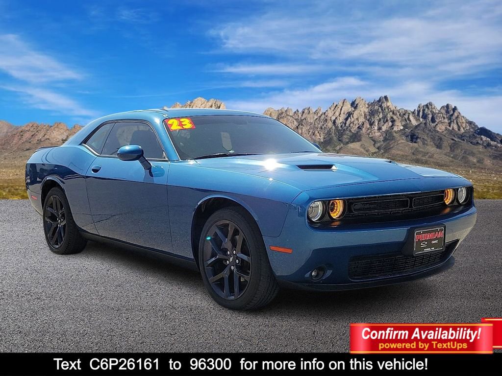 Used 2023 Dodge Challenger SXT w/ Blacktop Package RWD image 1
