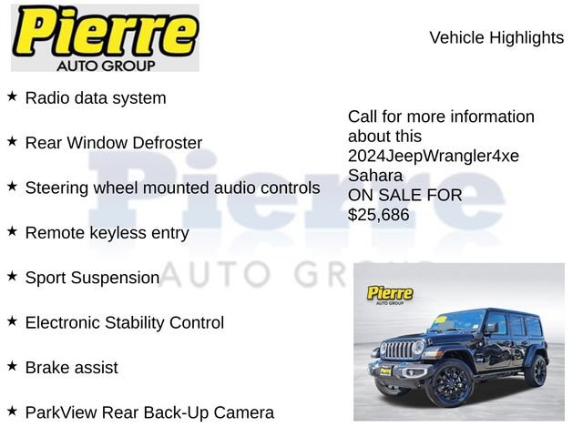 Used 2024 Jeep Wrangler Unlimited Sahara AWD/4WD image 14