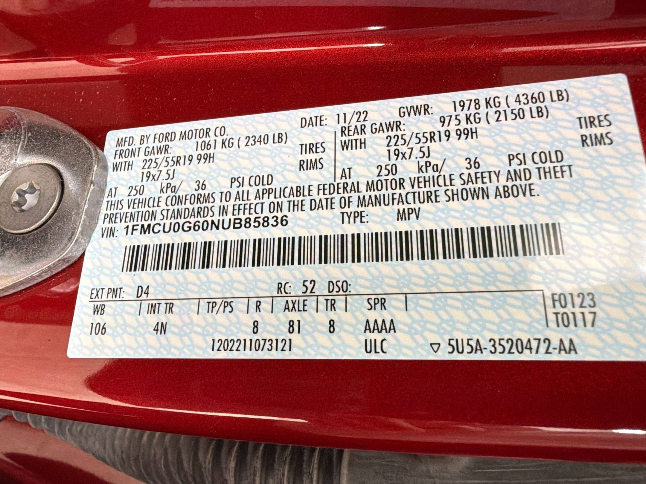 Certified 2022 Ford Escape SE w/ SE Sport Appearance Package FWD image 19