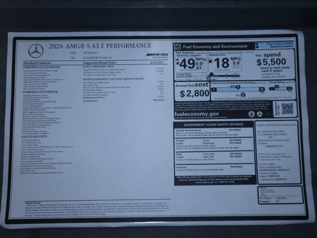 New 2026 Mercedes-Benz S 63 AMG S image 9