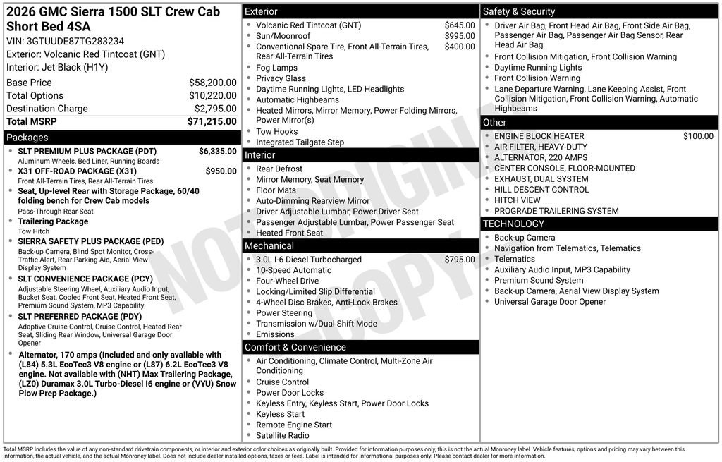 New 2026 GMC Sierra 1500 SLT w/ SLT Premium Plus Package AWD/4WD image 23