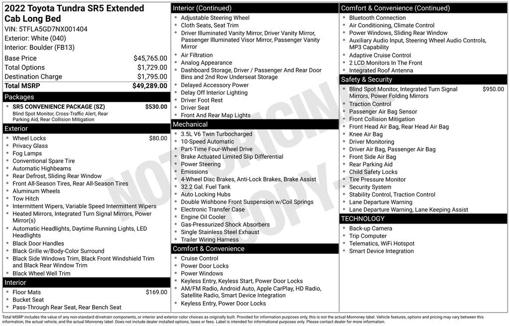 Certified 2022 Toyota Tundra SR5 w/ SR5 Convenience Package AWD/4WD image 26