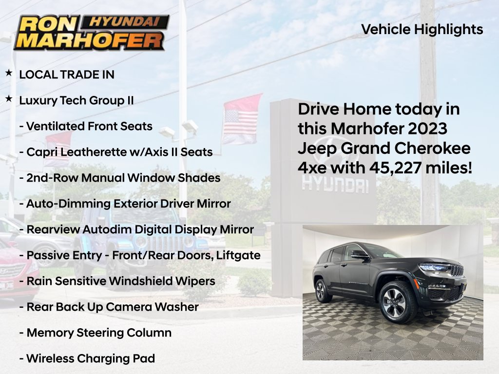 Used 2023 Jeep Grand Cherokee 4WD 4xe w/ Luxury Tech Group II image 15