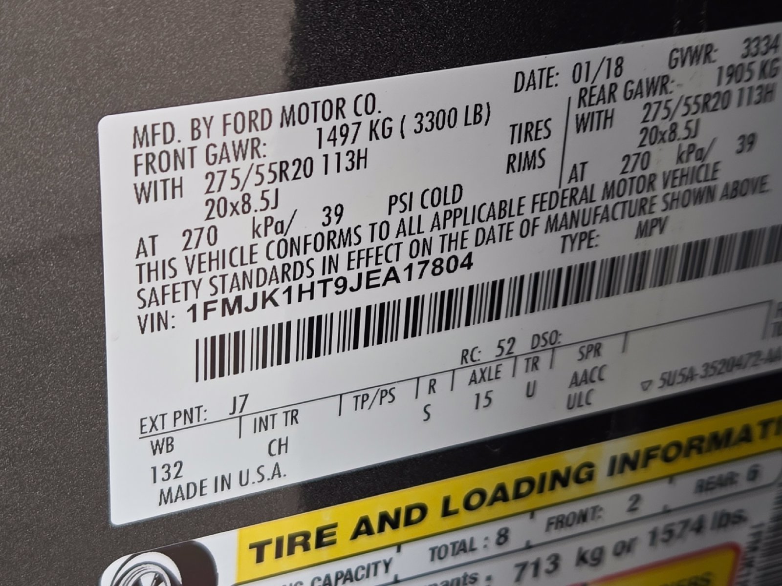 Used 2018 Ford Expedition Max XLT w/ Equipment Group 202A RWD image 14