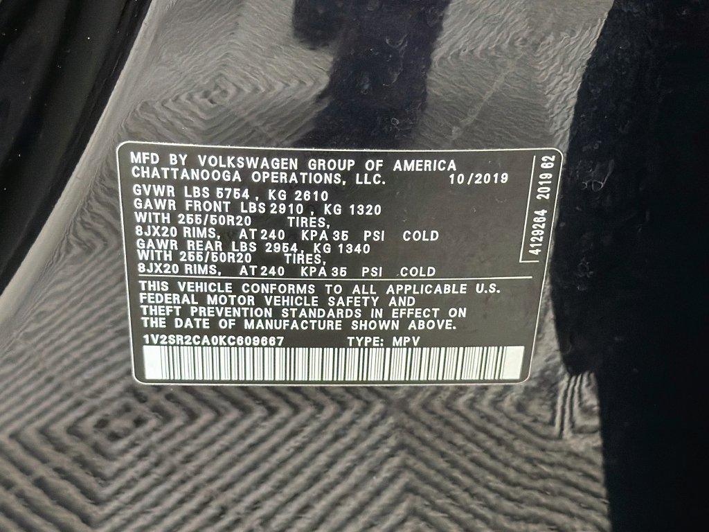 Used 2019 Volkswagen Atlas SEL R-Line FWD image 39