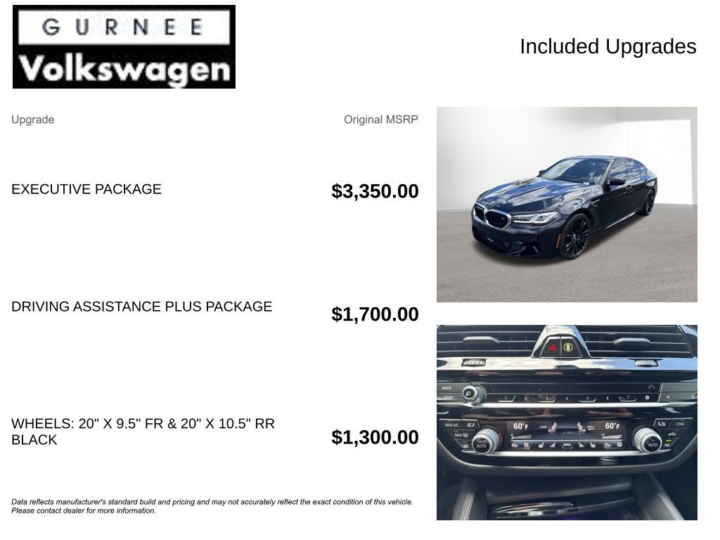Used 2021 BMW M5 w/ Executive Package AWD/4WD image 4