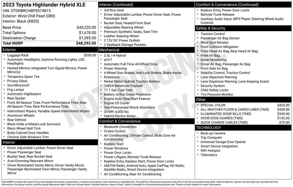 Used 2023 Toyota Highlander XLE image 5