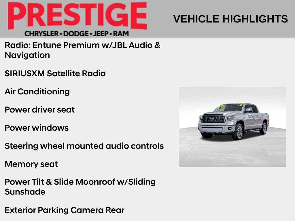 Used 2018 Toyota Tundra Platinum AWD/4WD image 2