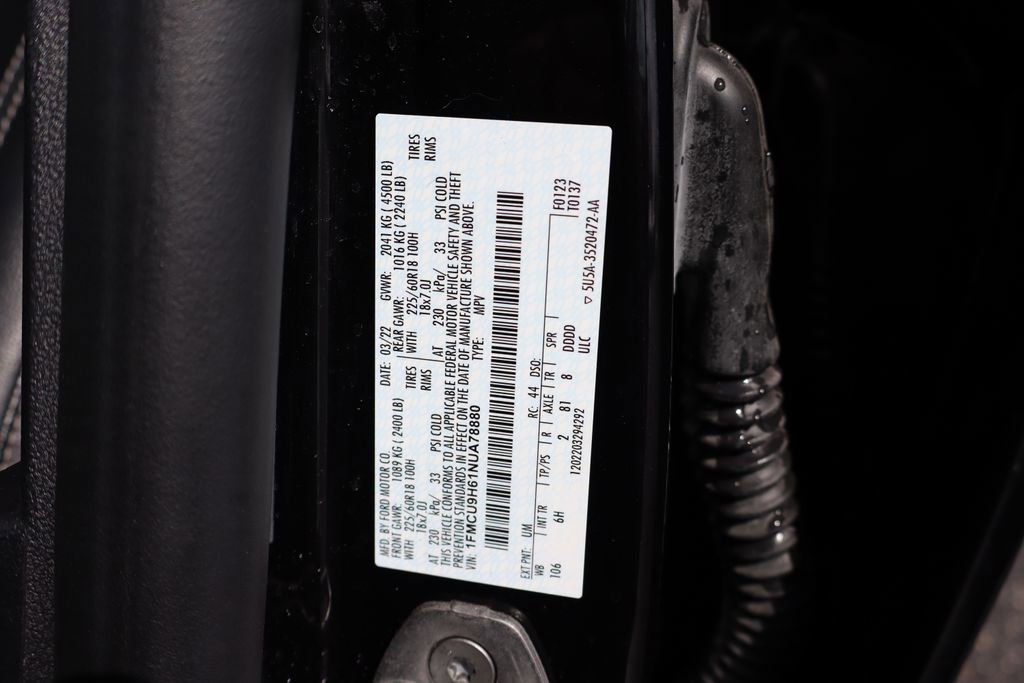 Used 2022 Ford Escape SEL w/ Technology Package image 36