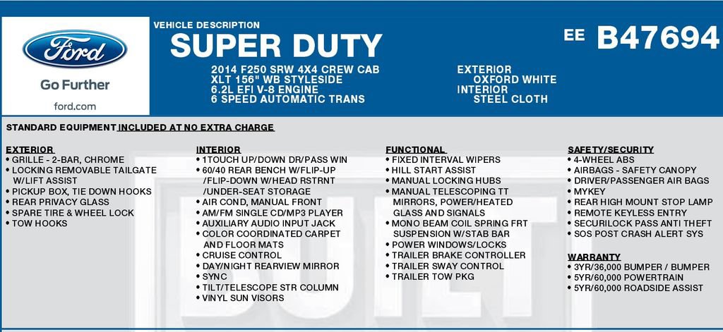 Used 2014 Ford F250 XLT w/ XLT Value Package AWD/4WD image 17