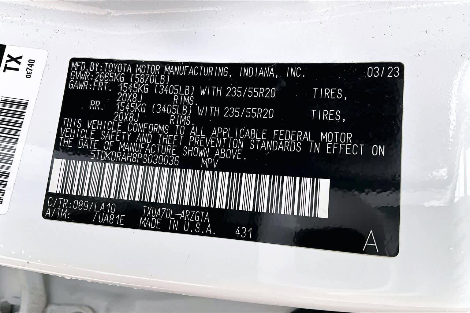 Used 2023 Toyota Highlander Platinum FWD image 36