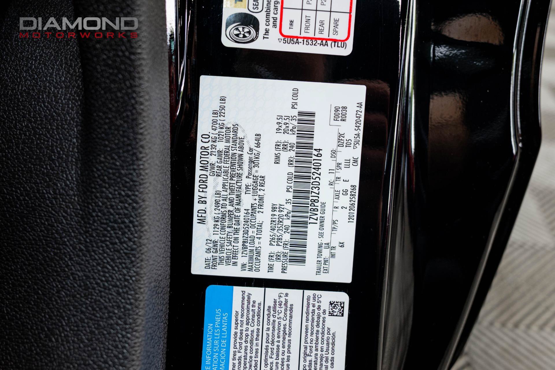 Used 2013 Ford Mustang Shelby GT500 RWD image 83
