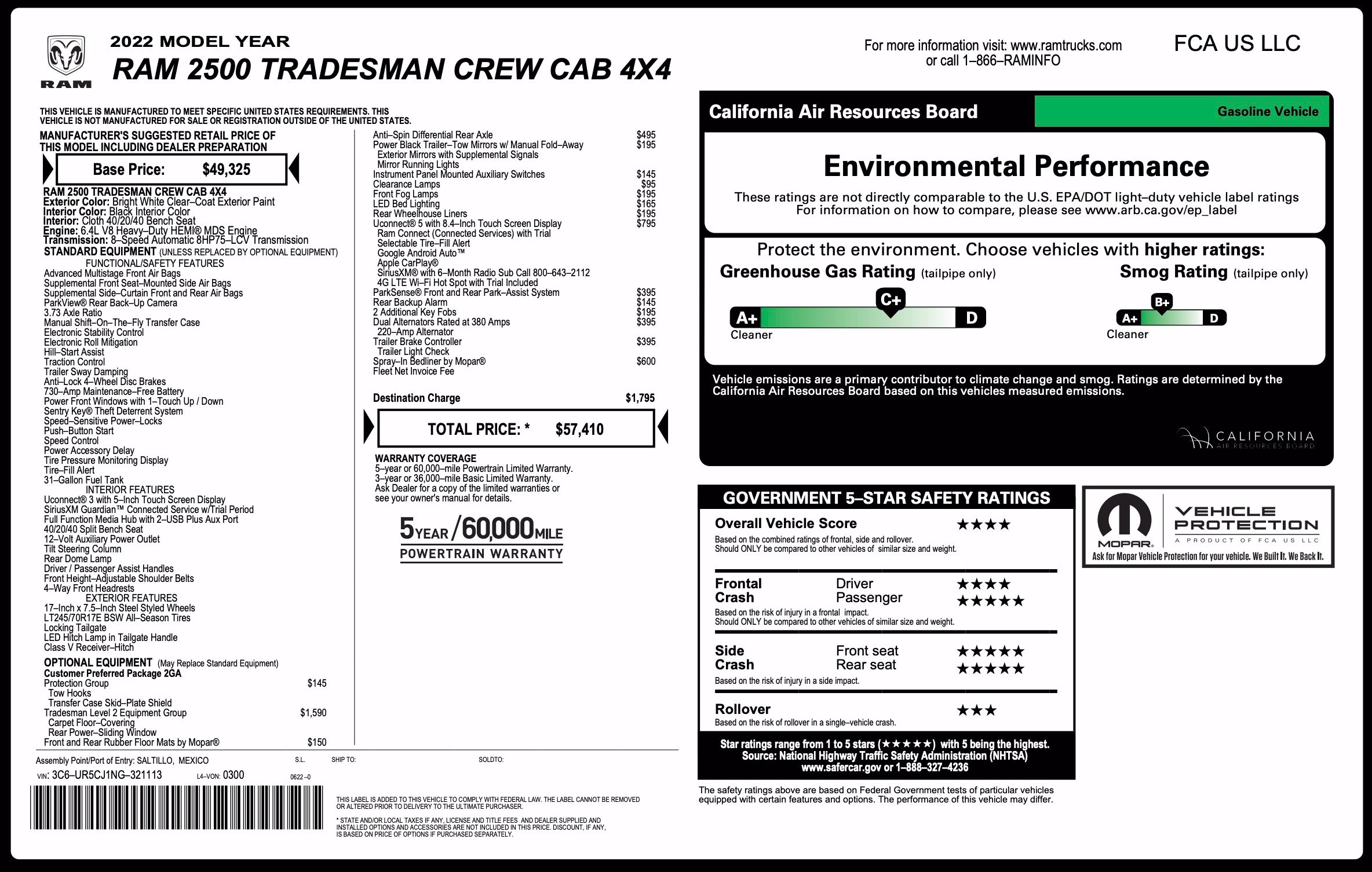 Used 2022 RAM 2500 Tradesman AWD/4WD image 2