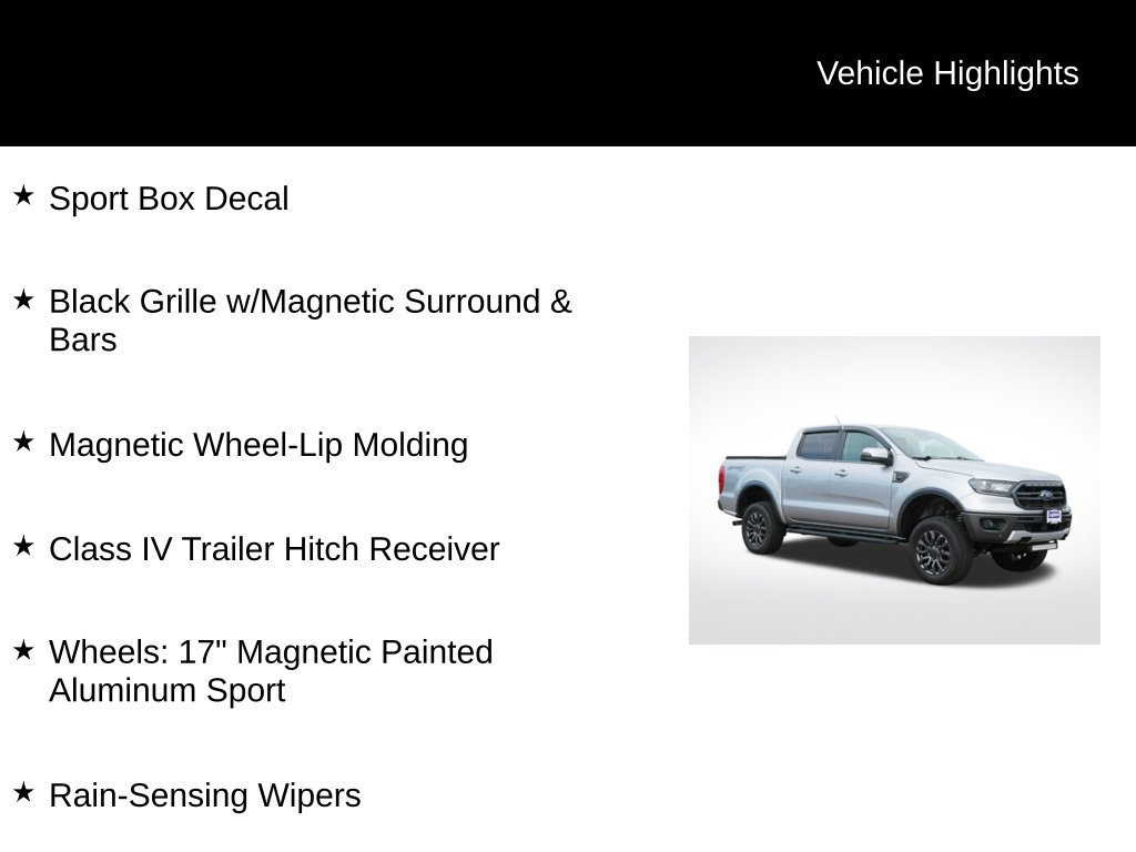 Used 2021 Ford Ranger Lariat w/ Equipment Group 501A High AWD/4WD image 3