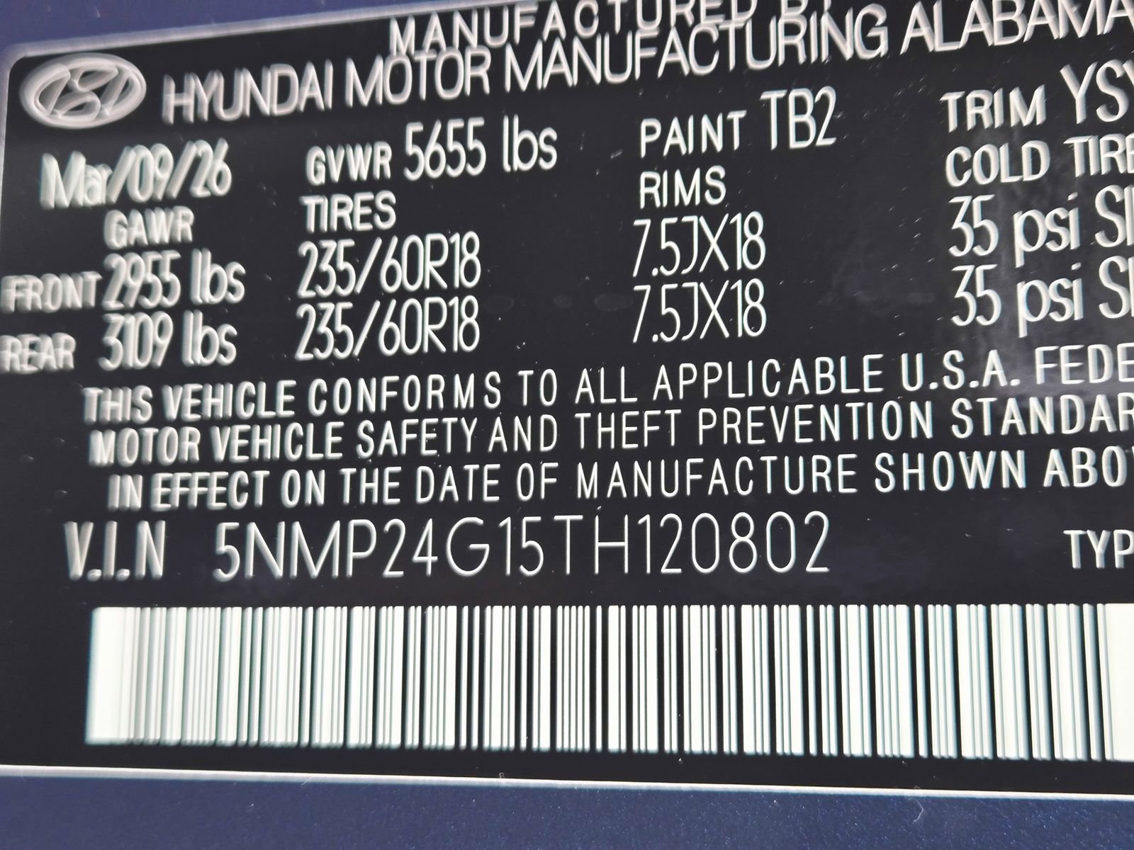 New 2026 Hyundai Santa Fe SEL FWD image 20