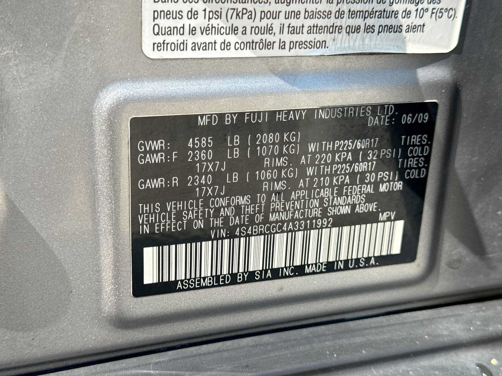 Used 2010 Subaru Outback 2.5i Premium AWD/4WD image 31