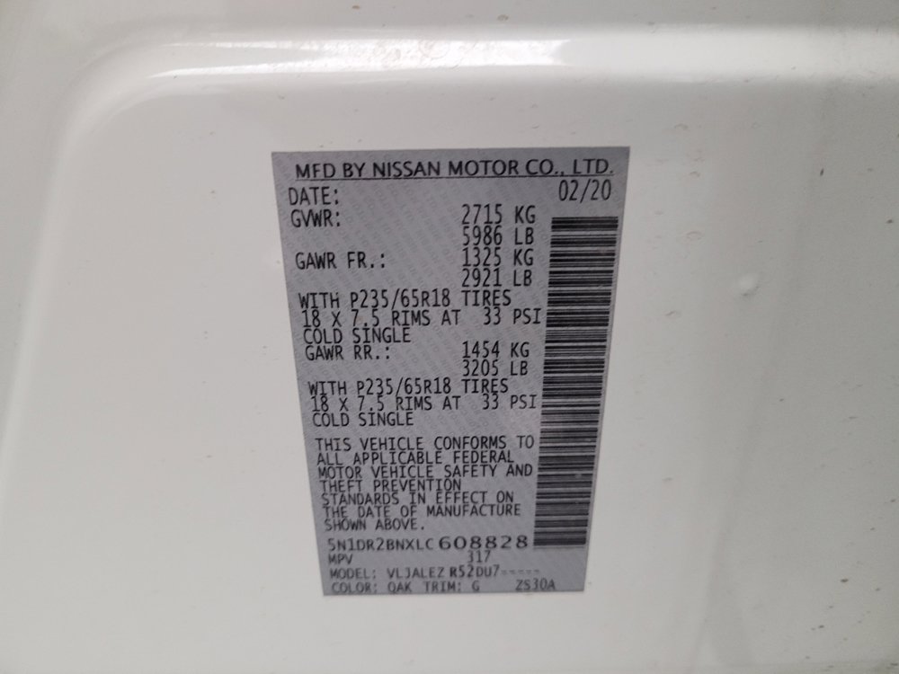 Used 2020 Nissan Pathfinder SV FWD image 33