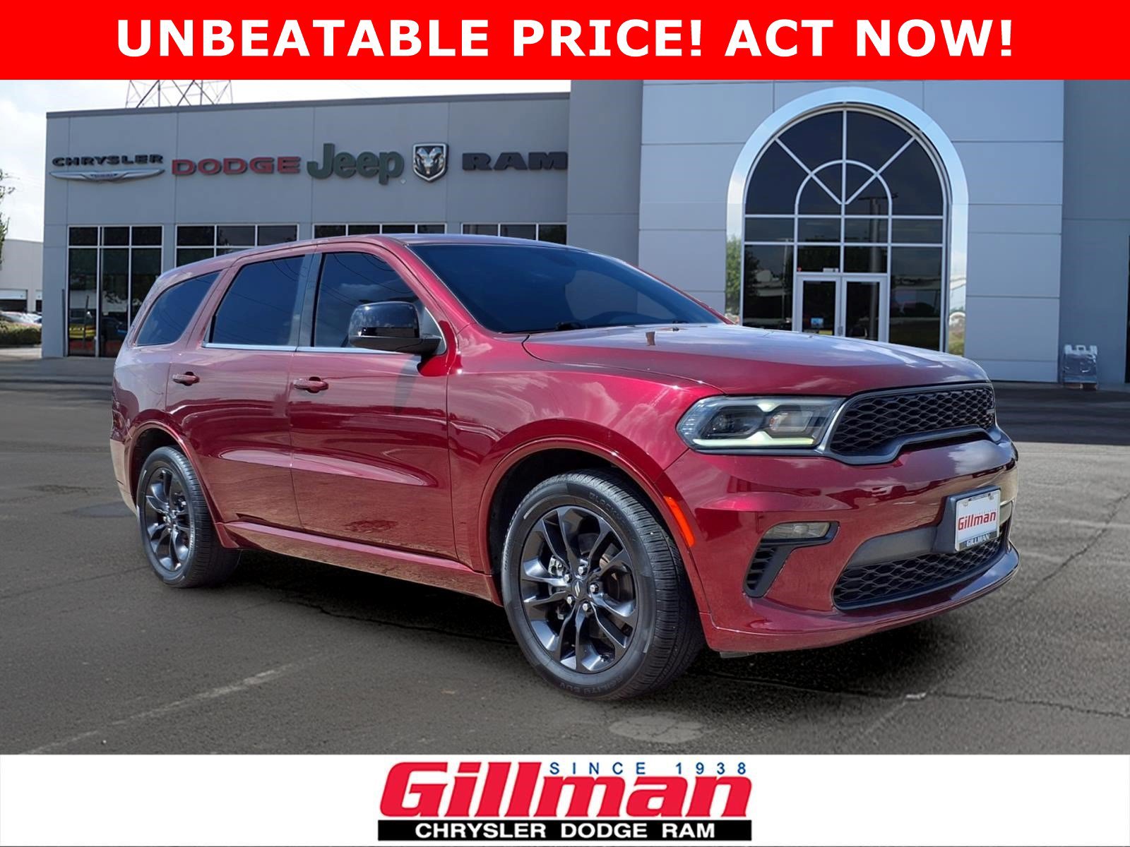 Used 2021 Dodge Durango GT w/ Blacktop Package RWD image 1